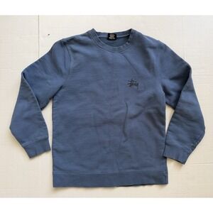 Stussy Men's Sweatshirt Pullover Blue Small